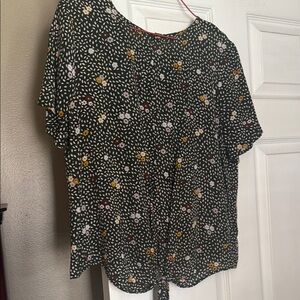 Floral Green Women's Top